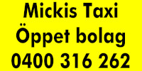 Mickis Taxi Öppet bolag